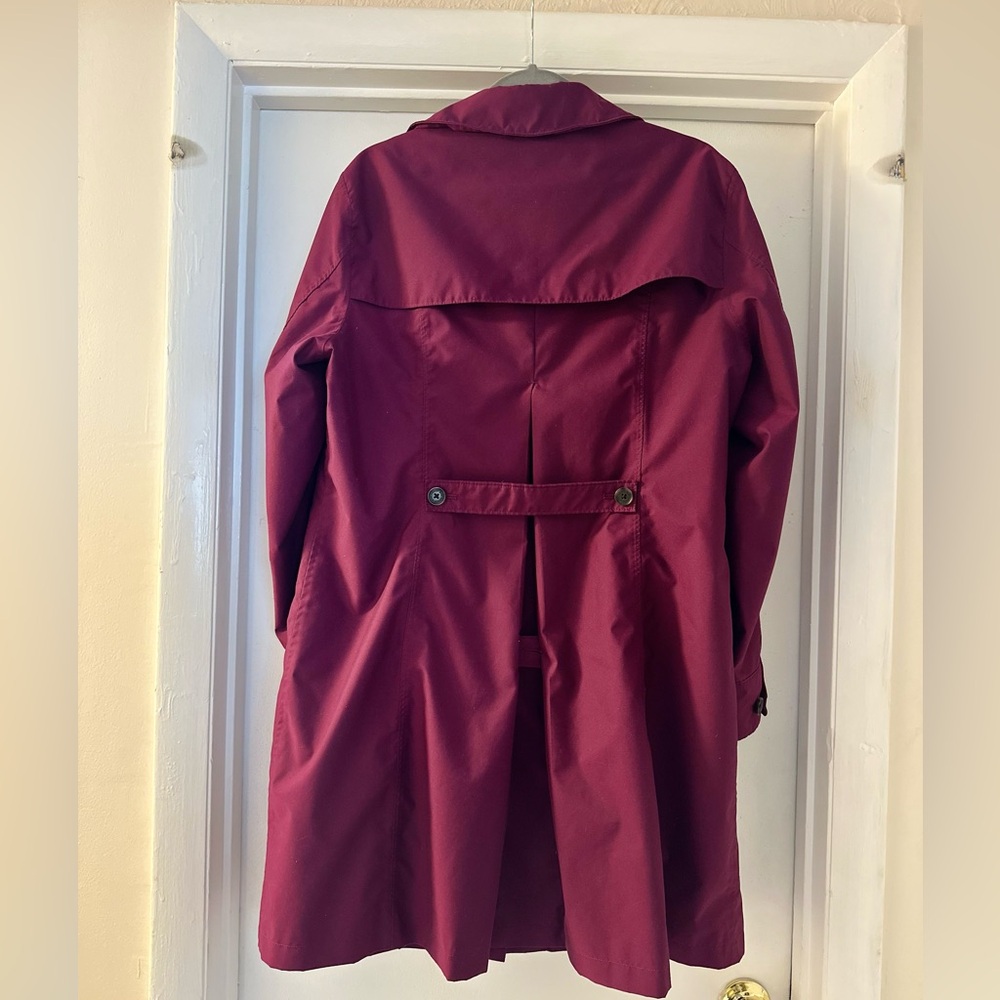 Warm Berry Trench Coat - Picture 2 of 4